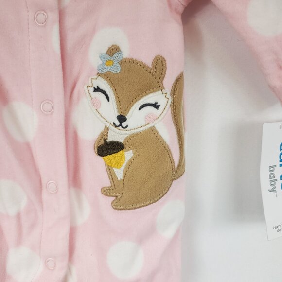 Carters 2 Pack Long Slv Footed Onesies Baby Girls Newborn Pajamas - Picture 14 of 16